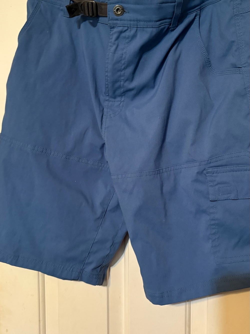 Gerry Weber Blue Men's Cargo Shorts with Built-in Belt